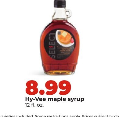 Hy-Vee maple syrup