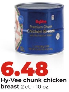 Hy-Vee chunk chicken breast
