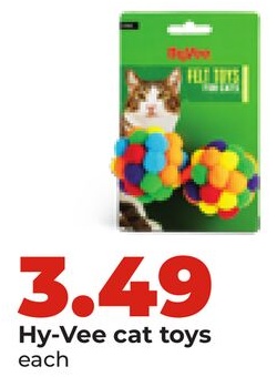 Hy-Vee cat toys