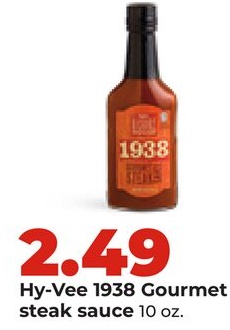 Hy-Vee 1938 Gourmet steak sauce