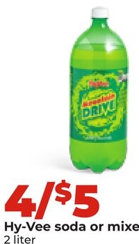 Hy-Vee soda or mixer