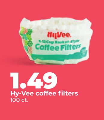 Hy-Vee coffee filters