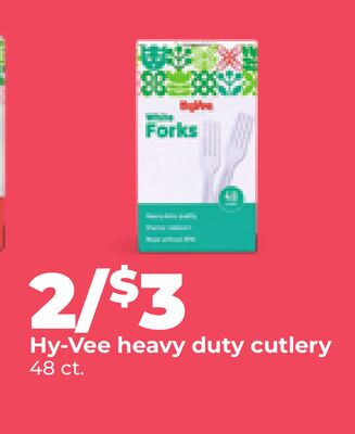 Hy-Vee heavy duty cutlery