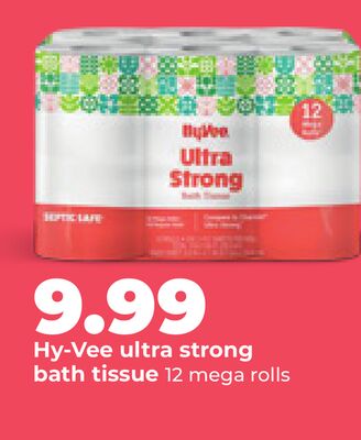 Hy-Vee ultra strong bath tissue