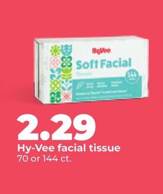 Hy-Vee facial tissue