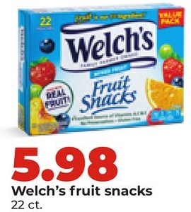 Welch's fruit snacks