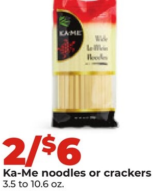 Ka-Me noodles or crackers