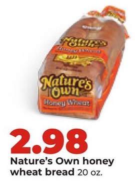 Nature's Own honey wheat bread