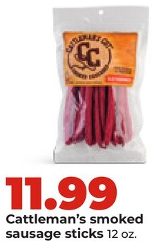 Cattleman's smoked sausage sticks