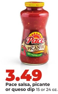 Pace salsa, picante or queso dip