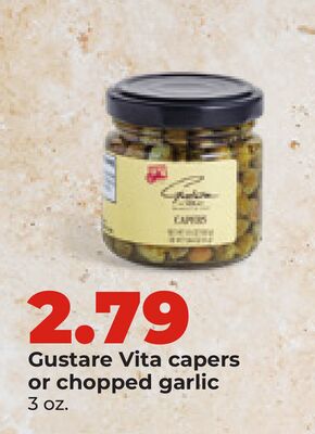 Gustare Vita capers or chopped garlic