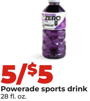 Powerade sports drink