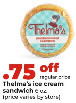 Thelma's ice cream sandwich