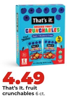 That's It. fruit crunchables
