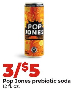 Pop Jones prebiotic soda