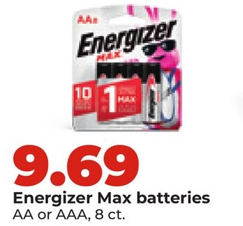 Energizer Max batteries