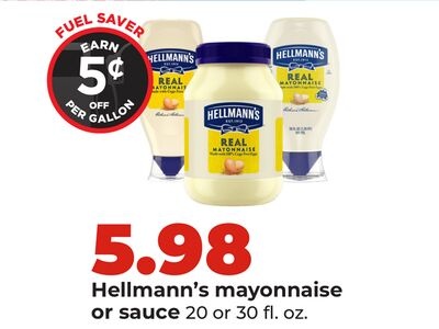 Hellmann's mayonnaise or sauce