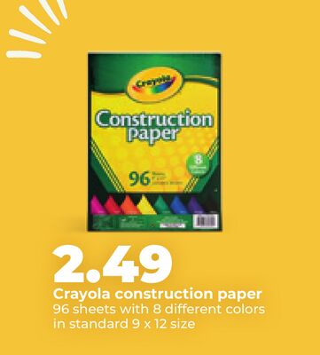 Crayola construction paper