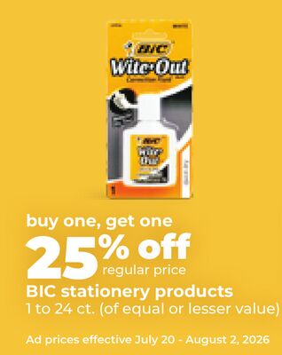 BIC stationery products