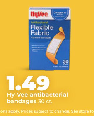 Hy-Vee antibacterial bandages