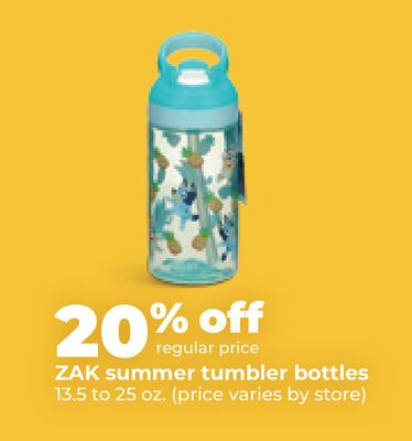 ZAK summer tumbler bottles