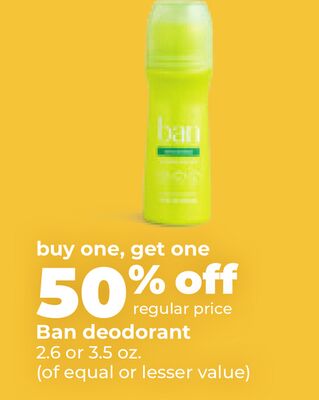 Ban deodorant