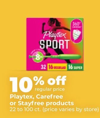 Playtex, Carefree or Stayfree products
