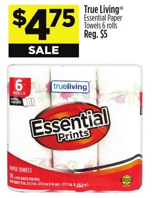 True Living® Essential Paper Towels