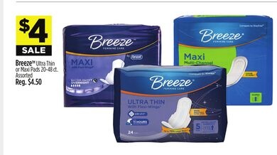 Breeze™ Ultra Thin or Maxi Pads