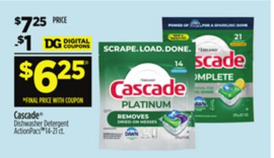 Cascade® Dishwasher Detergent ActionPacs