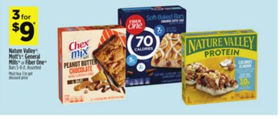 Nature Valley™ Mott's® General Mills® or Fiber One®