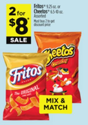Fritos® 9.25 oz. or Cheetos® 6.5-10 oz.