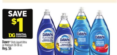 Dawn® Dish Liquid Ultra or Platinum