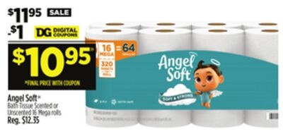 Angel Soft® Bath Tissue Scented or Unscented
