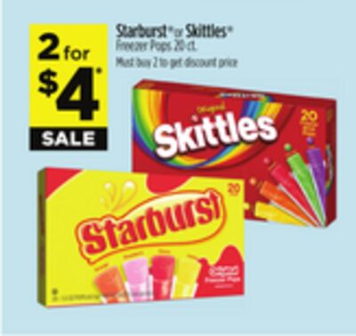 Starburst® or Skittles® Freezer Pops