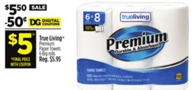 True Living Premium Paper Towels