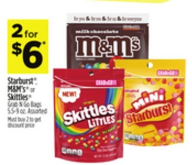 Starburst® M&M's® or Skittles®