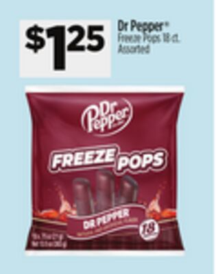 Dr Pepper Freeze Pops