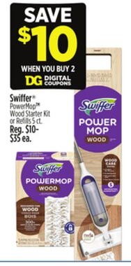 Swiffer® PowerMopTM Wood Starter Kit or Refills