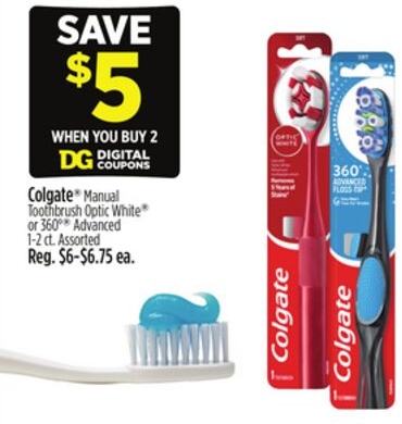 Colgate® Manual Toothbrush Optic White® or 360° Advanced