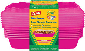 Crayola Glad Food Storage Containers