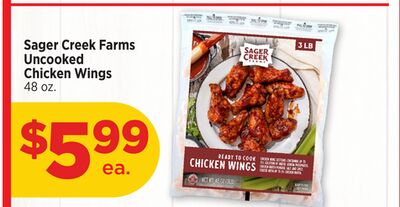 Sager Creek Farms Uncooked Chicken Wings