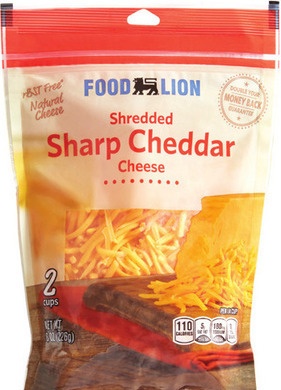 Food Lion Chunk or Shredded Cheese