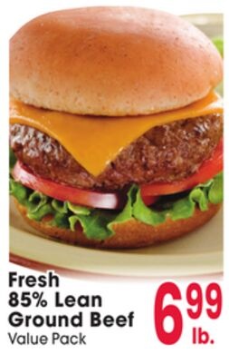 Fresh 85% Lean Ground Beef