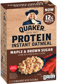 Quaker Protein Oats 16 oz., Premium Instant Oatmeal 6-8 ct., Protein Granola Bars 5 ct., Simply Granola Cereal 18-24 oz., Pearl Milling Pancake Mix 32 oz. or Pearl Milling Syrup 24 oz.