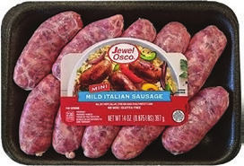 Jewel Mini Mild or Hot Italian Sausage 14 oz. or My Favorite Italian Style Meatballs 16 oz.