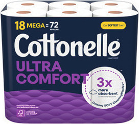 Cottonelle 18 ct. Mega Roll, Scott Bath Tissue 20 ct. 1000 Sheet Roll or Scott Paper Towels 15 ct. Double Roll