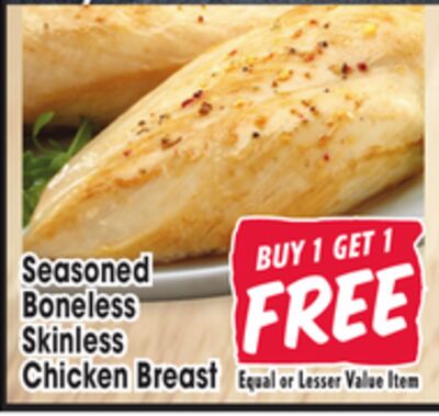 Seasoned Boneless Skinless Chicken Breast