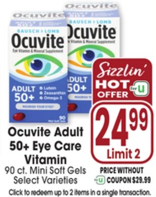 Ocuvite Adult 50+ Eye Care Vitamin