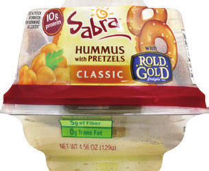 Sabra Hummus with Pretzels